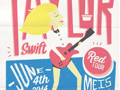 Self Project - Taylor Swift Concert Poster concert concert poster illustration poster retro vector