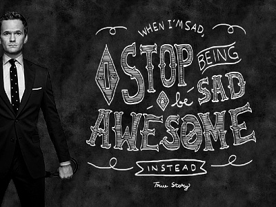 Barney Stinson's Word of the Day barney barney stinson lettering quote type typography words