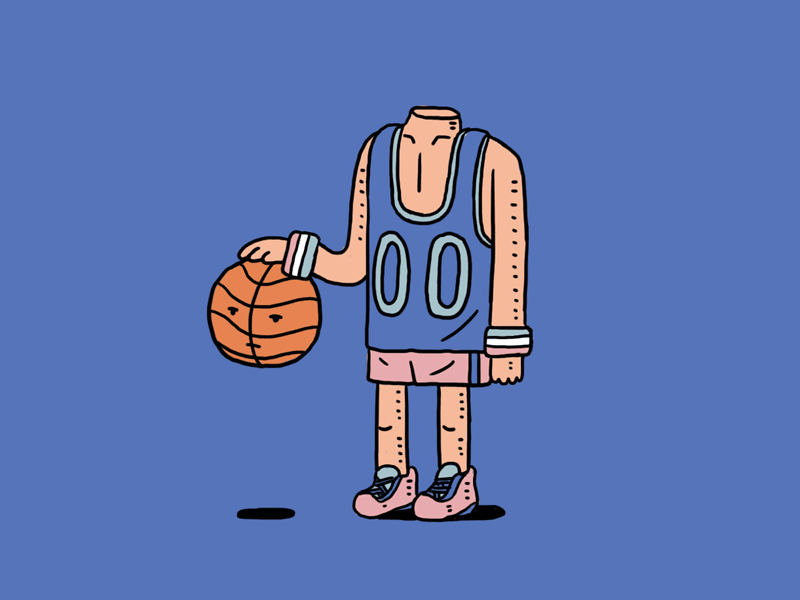 Keep Yer Head Under Control animation basketball design drawing gif illustration sport