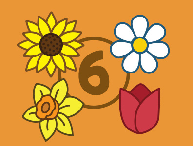 Flower Icons design flat graphic design icon illustration illustrator minimal