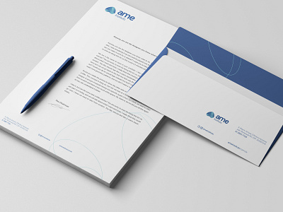 Visual Identity - Ame blue clinical diegoygyno logo logodesign logotipo stationery symbol visual identity