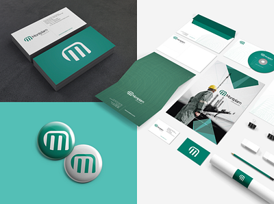 Visual Identity - Montplam branding design brazil clean engineering logo logotipo montplam stationery symbol