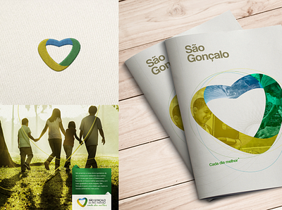 Branding - Pref. de São Gonçalo do Rio Abaixo branding branding concept brazil design logotipo love people purpose stationery symbol town hall typogaphy value visual identity