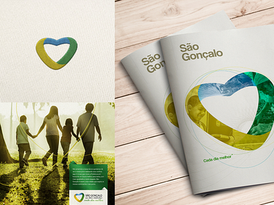 Branding - Pref. de São Gonçalo do Rio Abaixo branding branding concept brazil design logotipo love people purpose stationery symbol town hall typogaphy value visual identity