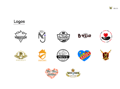 Collection of Logo branding design logo minimal