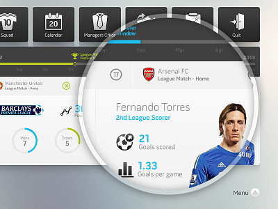 FIFA UX/UI Concept dashboard fifa football game interface soccer stats user interface uxui
