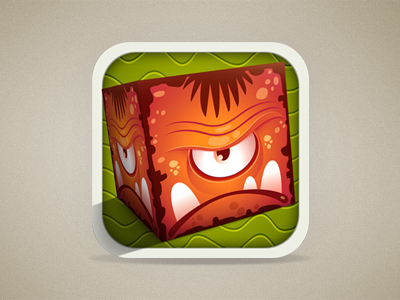Monster Cube new icon 3d android app apps casual cube cubes game games icon icons illustration iphone match3 monster monster cube monster juice monsters new perspective texture