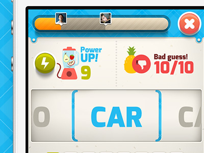 Game interface | Work in progress bar blender color fruit games hud icon interface monster juice pineapple thumbs ui ux