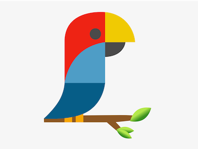 Parrot on a branch