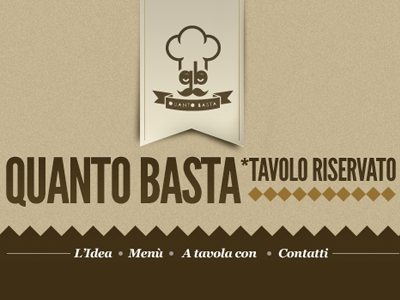 Quanto Basta Tavolo Riservato illustration recieps retro vintage