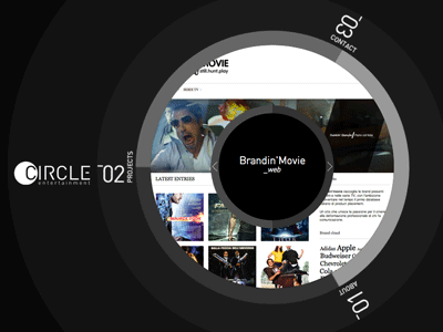 Circle Entertainment Website circle html5 website