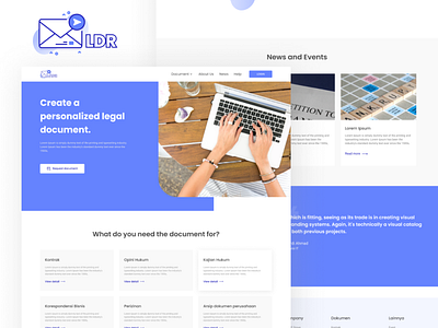 Legal Document Relations clean document elegant flatdesign legal legaltech modern uiux website design
