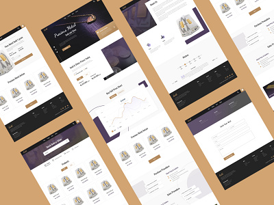 Gold and Silver beautiful clean elegant design gold modern shopping silver uiux webdesign