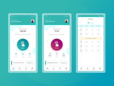 Attendance Apps by Fandy Ramadhan on Dribbble