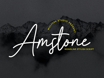 Amstone Monoline Stylish Script