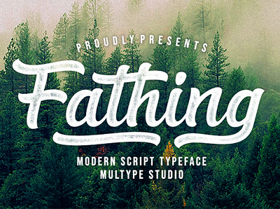 Fathing Modern Script branding brush font calligraphy font font fonts script font signature font typedesign typeface