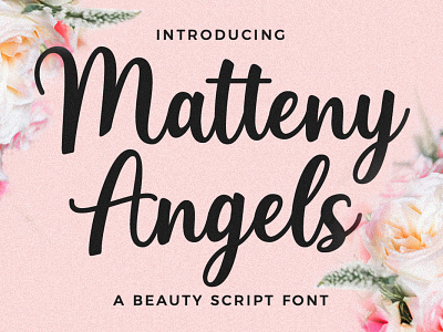Matteny Angels Script Font branding calligraphy calligraphy font design font fonts modern font script font typedesign typeface
