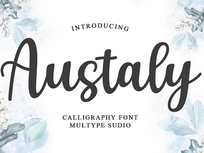 Austaly Calligraphy Font branding calligraphy calligraphy font design font fonts modern font script font typedesign typeface