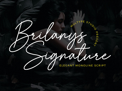 Brilanys Signature Monoline Script elegant font font fonts modern font monoline font script script font signature font