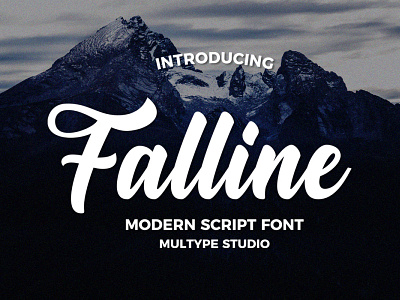 Falline Modern Script Font font fonts modern font script font