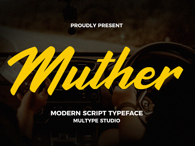 Muther Modern Script Typeface