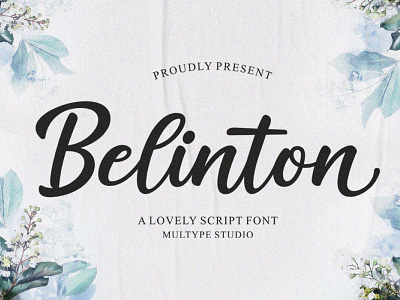 Belinton - Lovely Script Font font fonts script font