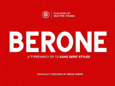 Berone - Sans Serif Font branding design font fonts typeface