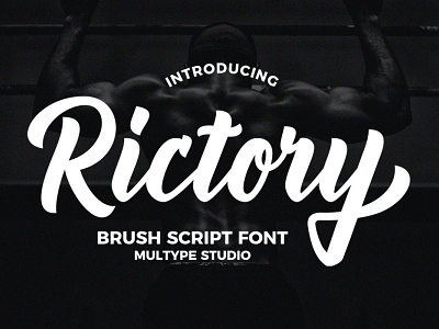 Rictory - Brush Script Font branding design font fonts script font typedesign typeface