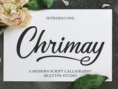 Chrimay - Modern Script Calligraphy Font branding design font fonts script font typedesign typeface