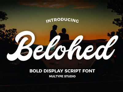 Belohed - Bold Script Font branding design font fonts script font typedesign typeface