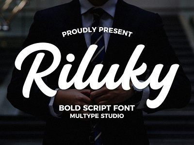 Riluky Bold Script Font branding design font fonts script font typedesign typeface