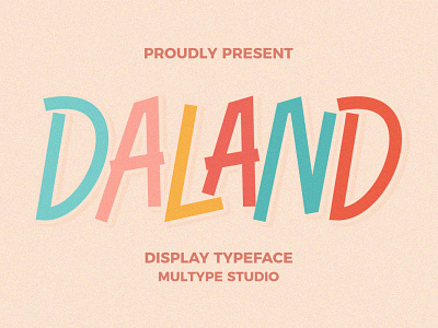 Daland - Display Font branding design font fonts script font typedesign typeface