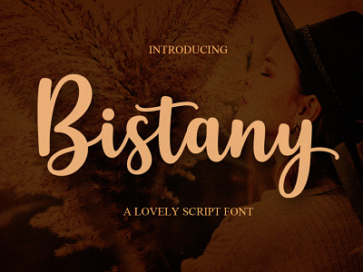 Bistany - Lovely Script Font branding design font fonts script font typedesign typeface