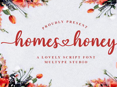 Homes Honey Script Font branding design font fonts logo modern script script font typedesign typeface