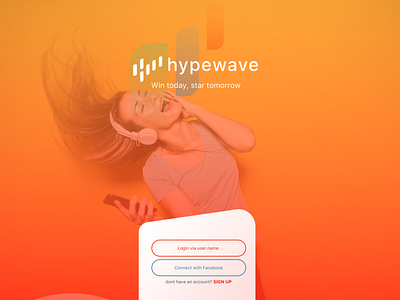 Hypewave Become a star app design design mobile app sketch app ui uidesign ux ux design uxdesign web interface