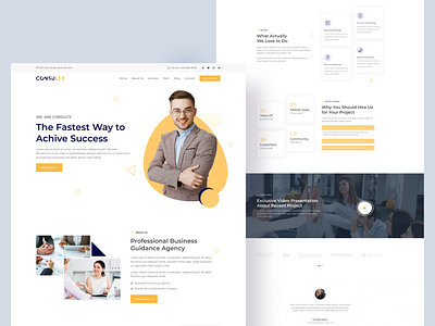 CONSULTX - Consulting Agency Landing Page Design