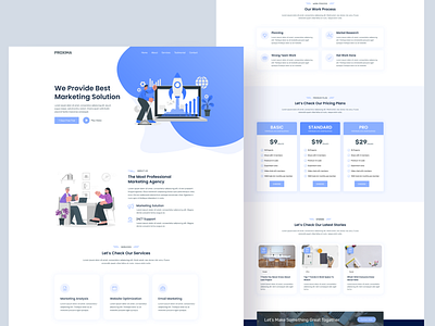 PROXIMA - Digital Marketing Agency Website Landing Page Design