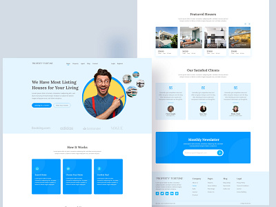 Property Fortune - House Rent Website Landing Page Design