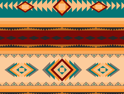 Aztec Themed Blanket Design blanket design fabric design geomatric illustration repeat pattern textile print