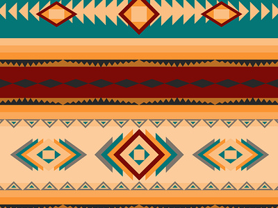 Aztec Themed Blanket Design
