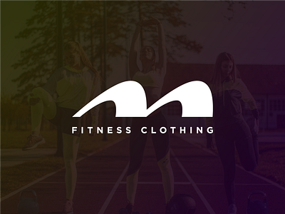 M Fitness Clothing Logo apparel cloting fashion fitness icon logo logodesign logotype running serbia sport symbol training workout