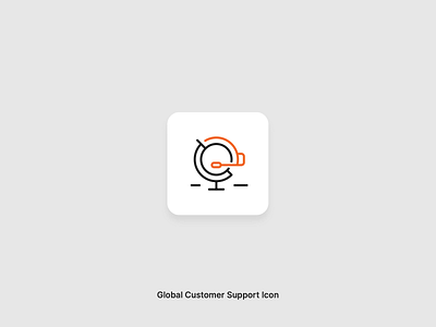 Global Customer Support Icon customer global icon icon design iconography support vector vectors