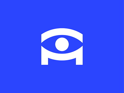 M Eye Symbol branding design icon logo symbol vector