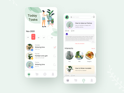 Plant Care App Concept by Sara Amouzesh on Dribbble