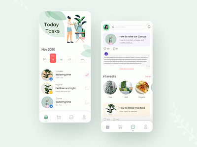 Plant Care App Concept application concept plant plants