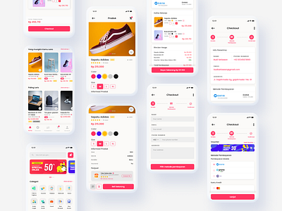 E-commerce adobe xd bukalapak cart checkout e comerce e commerce app e commerce design figma light mockup product shopping app tokopedia ui uidesign uiux ux