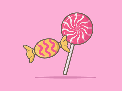 Candy candy children illustration pink sweet