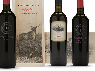 Estate Red wine label wine packaging