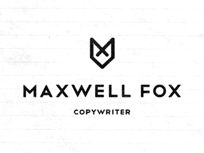 M Fox fox icon identity telegrafico
