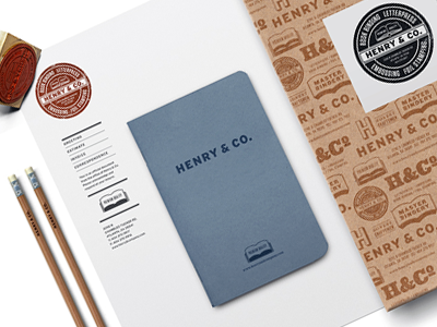 Henry & Co. collateral henry co. stationery typography